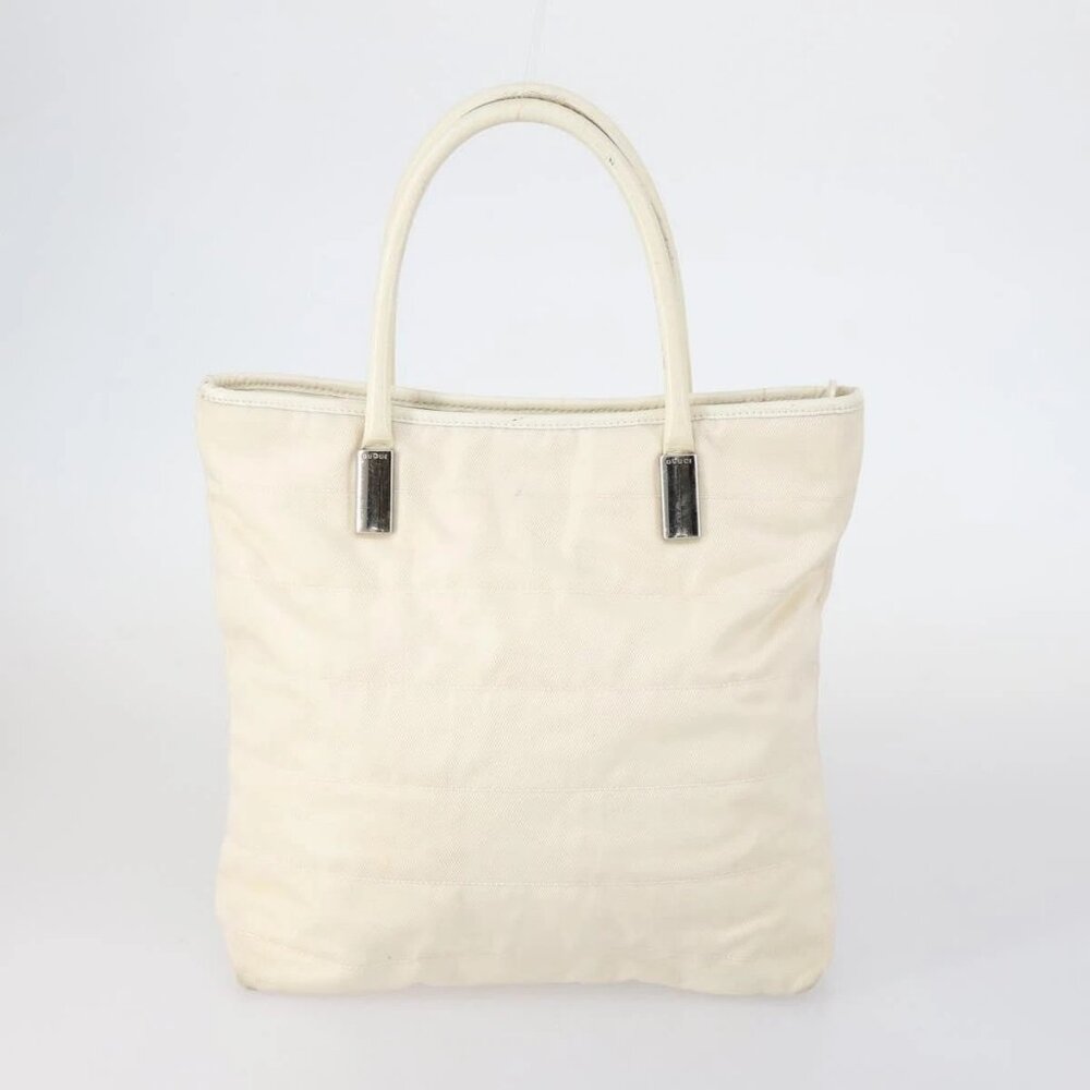 GUCCI Tote Bag Suede Canvas Nylon 4 Set Black Ivory Auth bs30282 - Picture 5 of 15
